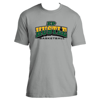 EP Hustle Basketball western text design