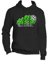 EP Hustle Basketball graffiti text design