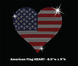 American Flag Heart t-shirt