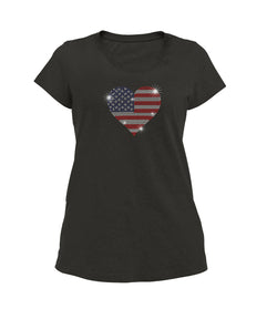 American Flag Heart t-shirt