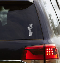 Ballet Pointe Shoe Rhinestone Decal
