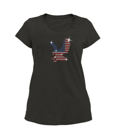 American Flag Eagle Rhinestone shirt