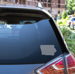 IOWA Rhinestone Decal