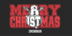 Merry Christmas with a Snowman