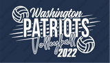 Washington Patriots Volleyball 2022 Hoodie - Navy