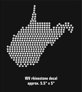 WV Rhinestone Decal
